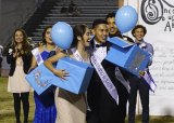 Monica Lopez of the school's AVID Club and Adrian Zamora, representing the LEAF Club, were named Homecoming Queen and King Friday night.